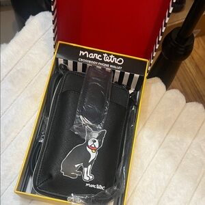 Marc Tetro Cross Body phone wallet Dog Art Print